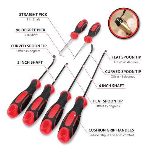 Performance Tool 6 pc ORing and Seal Remover W80752 - Image 3