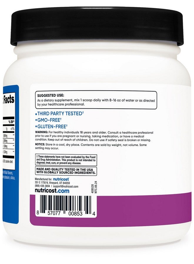 مسحوق Nutricost BCAA (عنب، 60 وجبة) - نسبة مثالية 2:1:1، مناسب للنباتيين، غير معدّل وراثيًا، خالٍ من الجلوتين - Image 2