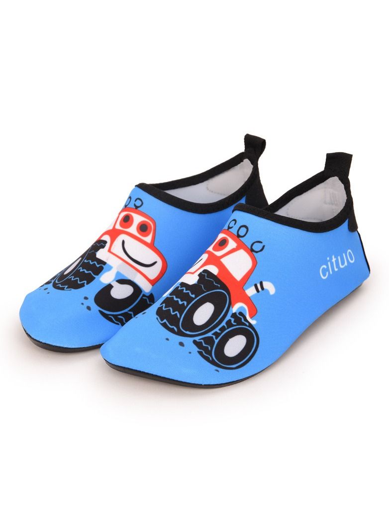 Loquat Children's Beach Shoes, Swimming Shoes, Skin Friendly Shoes Blue Kart racing