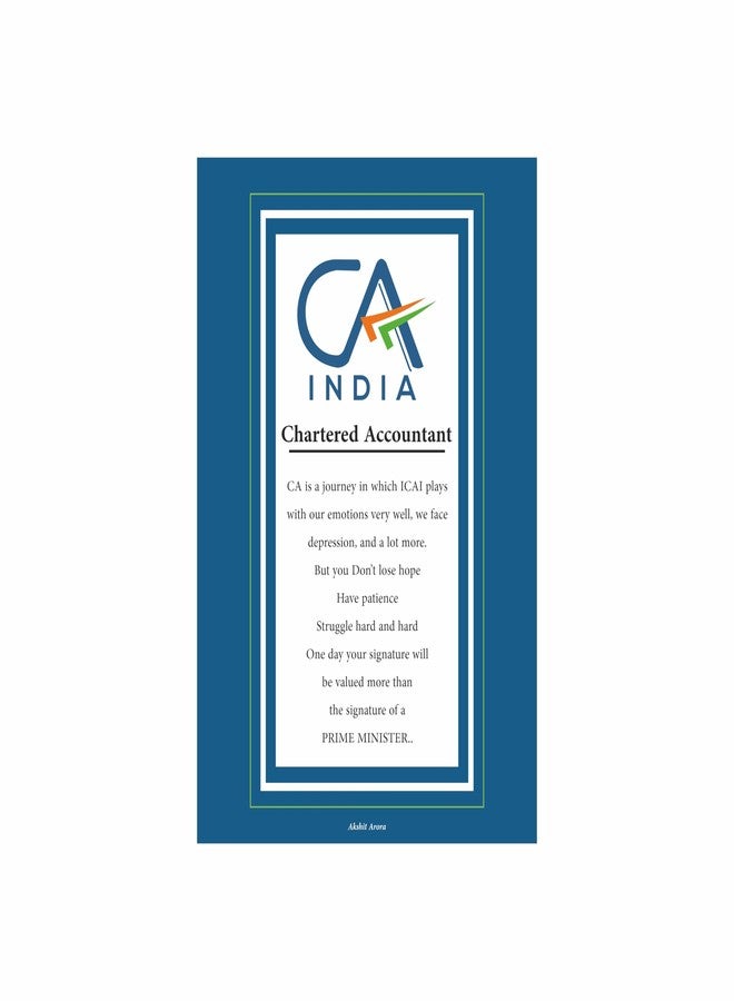 Anne Print Solutions® Chartered Accountant Prayer Poster Size 13 X 19 Inch* (Without Frame) Pack of 1 Multicolor - Image 1