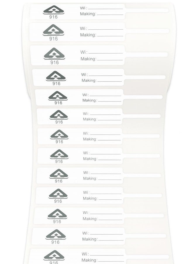 BAR-CODING TECH® 81mm x 12mm Jewellery Hallmark Labels | Matte Finish | Non-Tearable Polyester | Black Print | Fully Self Adhesive | 3000 PCS Roll | Premium Jewellery Price Tags - Image 4