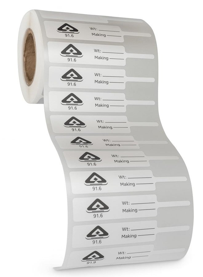 BAR-CODING TECH® 81mm x 12mm Jewellery Hallmark Labels | Matte Finish | Non-Tearable Polyester | Black Print | Fully Self Adhesive | 3000 PCS Roll | Premium Jewellery Price Tags - Image 2