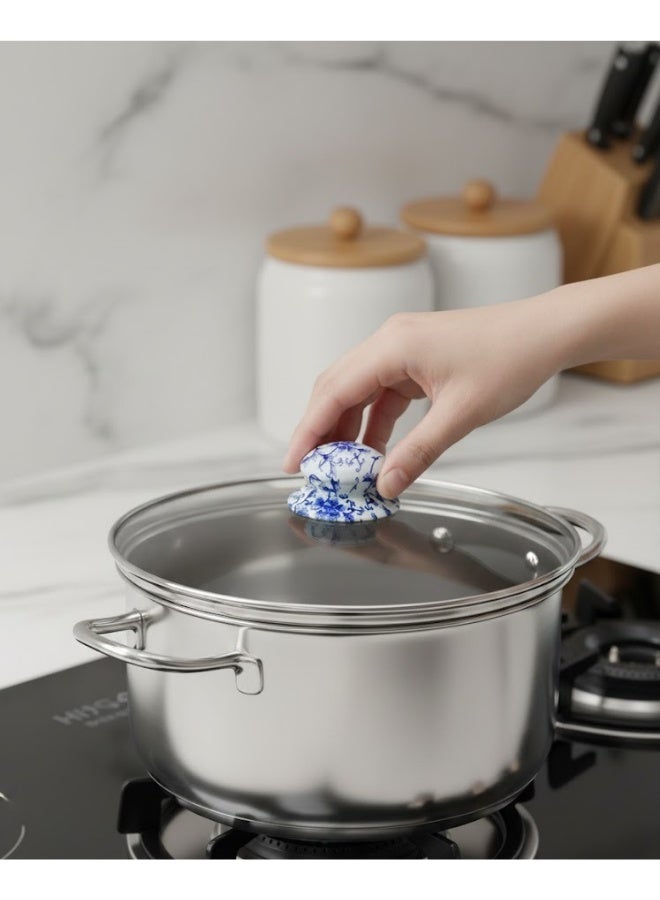 مقبض غطاء إناء عالمي بديل ومقاوم للحرارة (قطعة واحدة، قطر 6 سم) - يد غطاء متوافقة مع أغطية الأواني الزجاجية، الفولاذ، والطاجن، ومناسبة لأواني الطبخ البطيء (Crockpot) | مقبض مريح سهل الإمساك لقطع غيار المطبخ والأدوات الأساسية. - Image 2