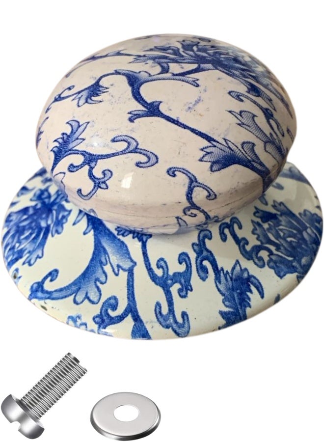 مقبض غطاء إناء عالمي بديل ومقاوم للحرارة (قطعة واحدة، قطر 6 سم) - يد غطاء متوافقة مع أغطية الأواني الزجاجية، الفولاذ، والطاجن، ومناسبة لأواني الطبخ البطيء (Crockpot) | مقبض مريح سهل الإمساك لقطع غيار المطبخ والأدوات الأساسية. - Image 1