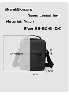 Skycare Skycare Sling Crossbody Bag Small Shoulder Backpack for Men Chest Bags Casual Daypack for Business Travel Cycling (Black)  - Image 5