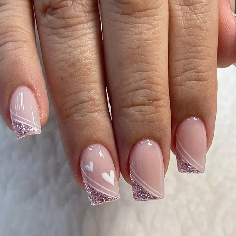 ZOONA ZOONA 24PCS Everlasting French Nails Artificial Nails Art Set Lightweight Long Lasting Easy To Use Quick Fix For Festivals Special Occasions 0W476 - Image 1