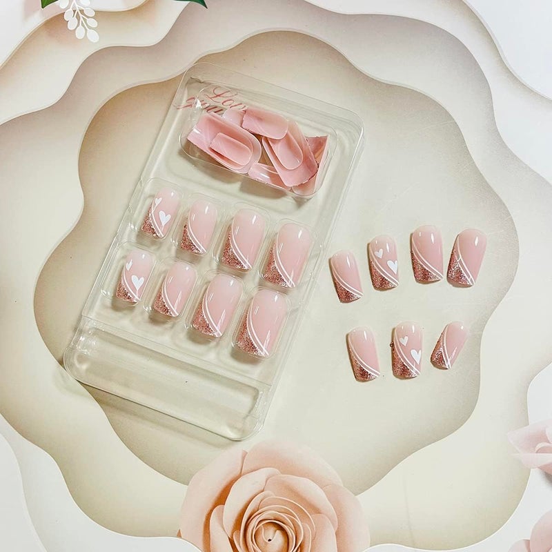 ZOONA ZOONA 24PCS Everlasting French Nails Artificial Nails Art Set Lightweight Long Lasting Easy To Use Quick Fix For Festivals Special Occasions 0W476 - Image 4