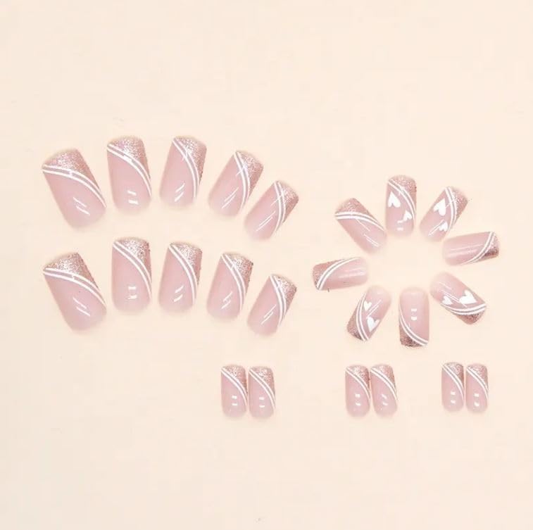 ZOONA ZOONA 24PCS Everlasting French Nails Artificial Nails Art Set Lightweight Long Lasting Easy To Use Quick Fix For Festivals Special Occasions 0W476 - Image 5