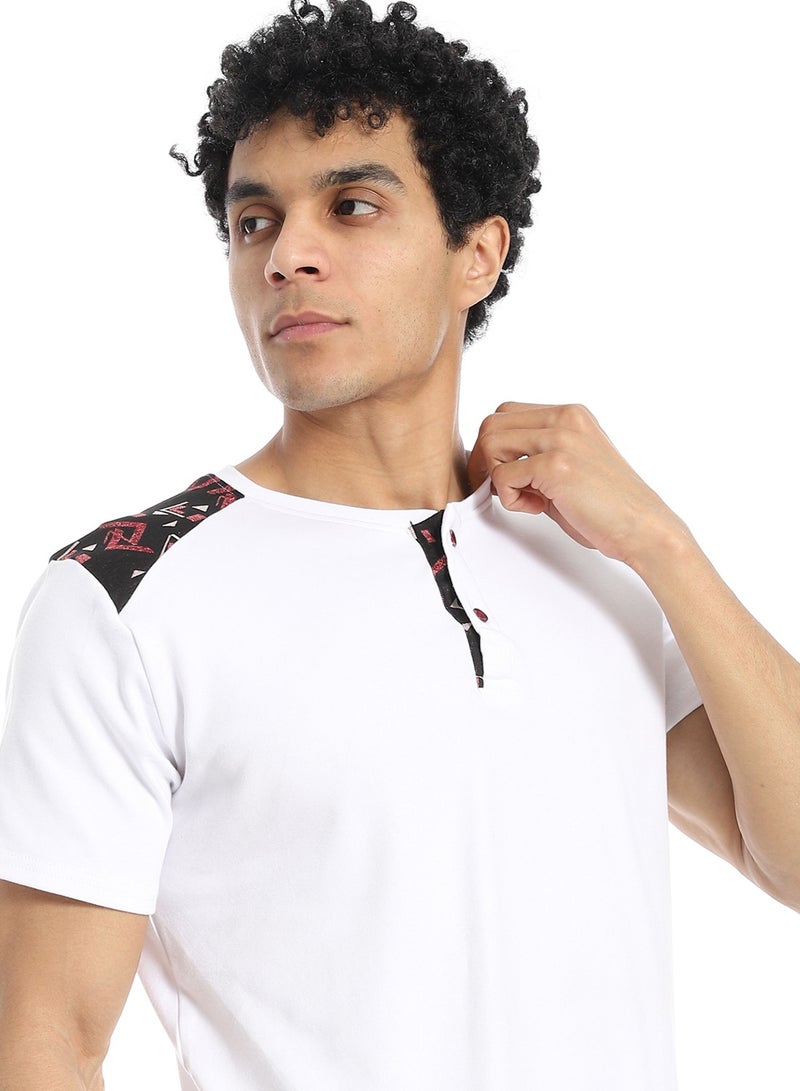 Caesar Men's 2-piece cotton half-sleeve pajamas - Image 5