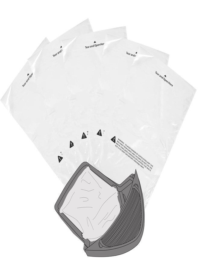Lisyee 150 Count Waste Drawer Liners Bags Compatible with All Litter Box Robot Models, 9-11 Gallons Litter Box Liners - Image 1