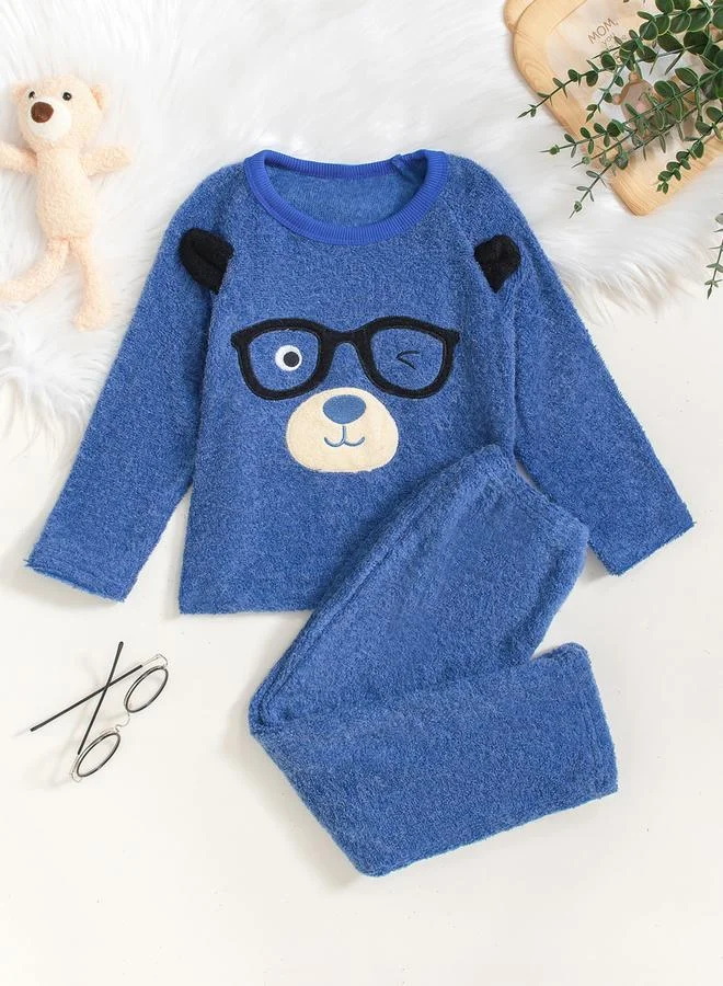 Take Two Graphic Patchwork Top with Long Pyjama Set