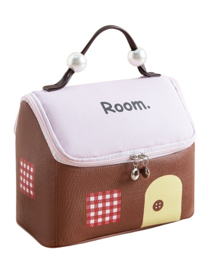 حقائب مكياج من البوليستر – حقيبة تجميل واسعة وسعة كبيرة لتخزين مستحضرات التجميل، الفرش، أدوات النظافة، كريم الأساس، أحمر الشفاه، ومنتجات العناية بالبشرة – حقيبة سفر مريحة، مقاومة للماء وسهلة التنظيف – مناسبة للسفر، رحلات العمل، الاستخدام اليومي، والتنظيم المنزلي - Image 1