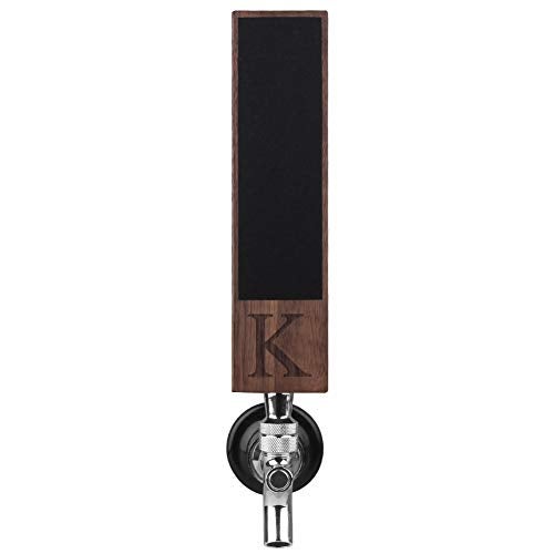 Fanfoobi Monogrammed K Beer Tap Handle for Home Bar(from Alphabet 26 A-Z) Perfect For Brewery, Laser Engraved Chalkboard Tap Handles, Beer Brew Gift, 8 Inch Tall Walnut Wood - Image 5