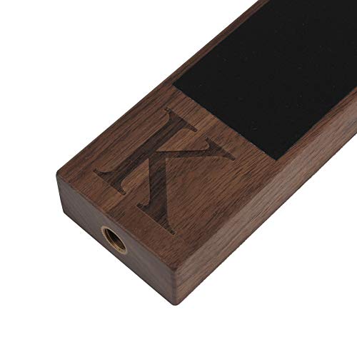 Fanfoobi Monogrammed K Beer Tap Handle for Home Bar(from Alphabet 26 A-Z) Perfect For Brewery, Laser Engraved Chalkboard Tap Handles, Beer Brew Gift, 8 Inch Tall Walnut Wood - Image 3
