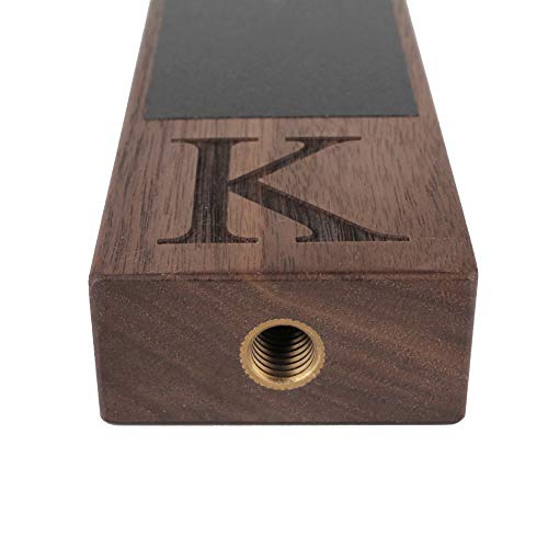 Fanfoobi Monogrammed K Beer Tap Handle for Home Bar(from Alphabet 26 A-Z) Perfect For Brewery, Laser Engraved Chalkboard Tap Handles, Beer Brew Gift, 8 Inch Tall Walnut Wood - Image 4