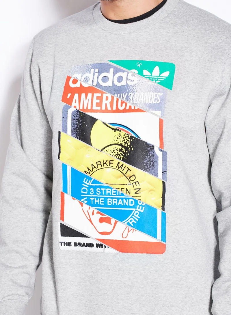 adidas Originals Label Print Sweatshirt
