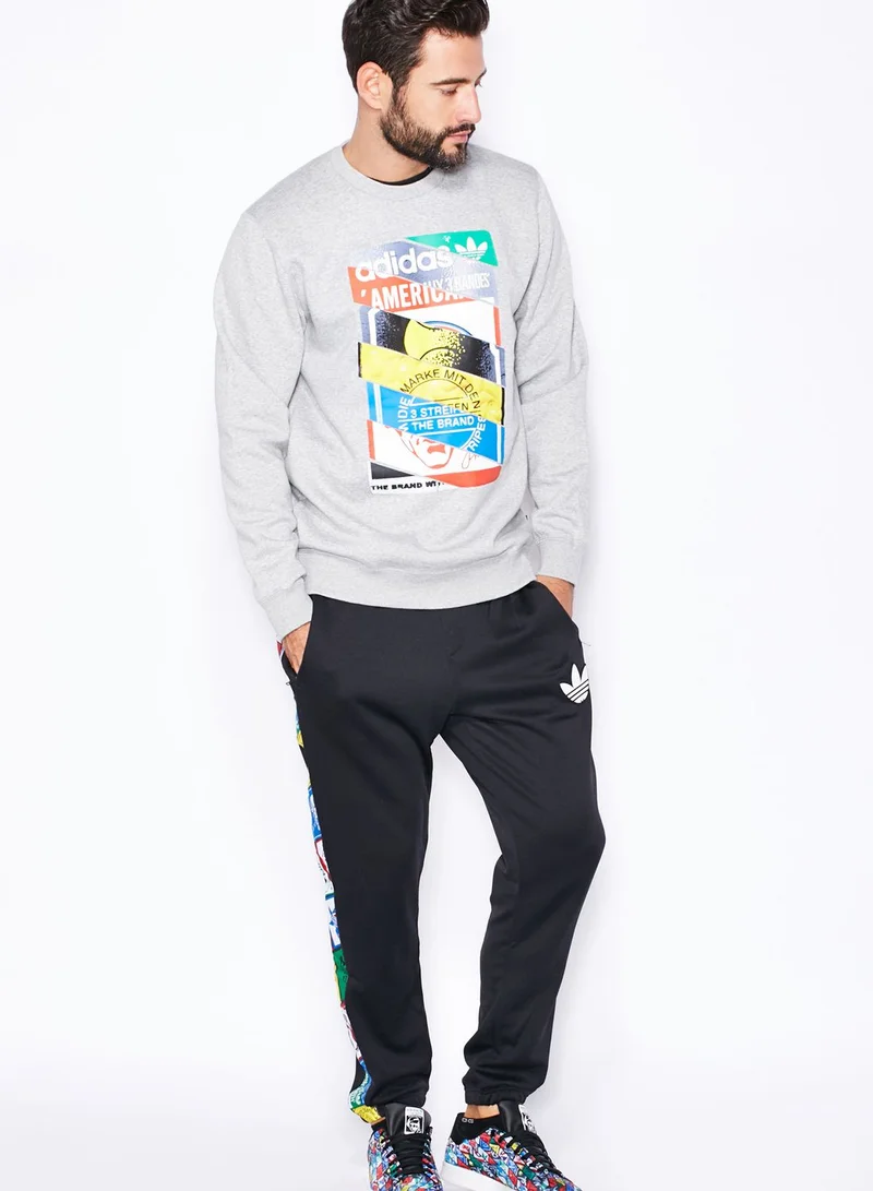 adidas Originals Label Print Sweatshirt