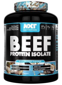 NXT Nutrition Beef Protein Isolate Zero Dairy Blue Coconut 60 Servings 1800g 