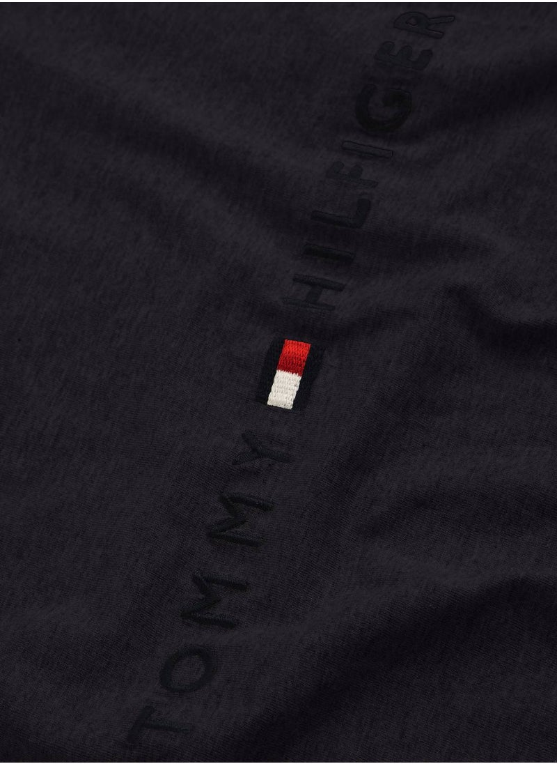 TOMMY HILFIGER - Men's Tommy Hilfiger Logo T-Shirt - Cotton, Black - Image 1