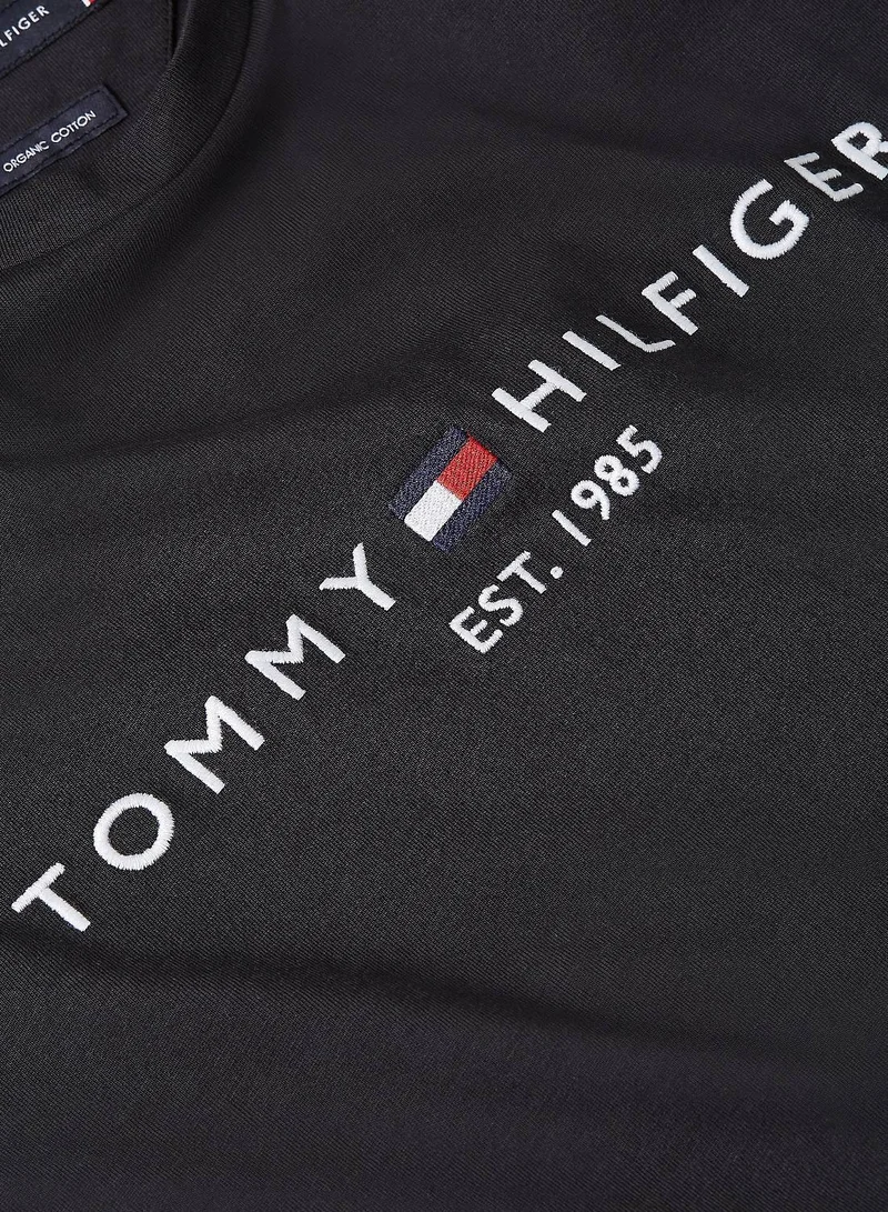 Tommy Hilfiger JET BLACK Tommy Hilfiger Logo T-Shirt for Men | Best Price UAE