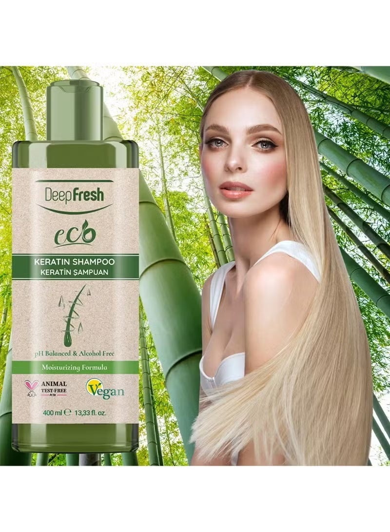 Deep Fresh Two 400ml bottles of keratin shampoo - Image 2