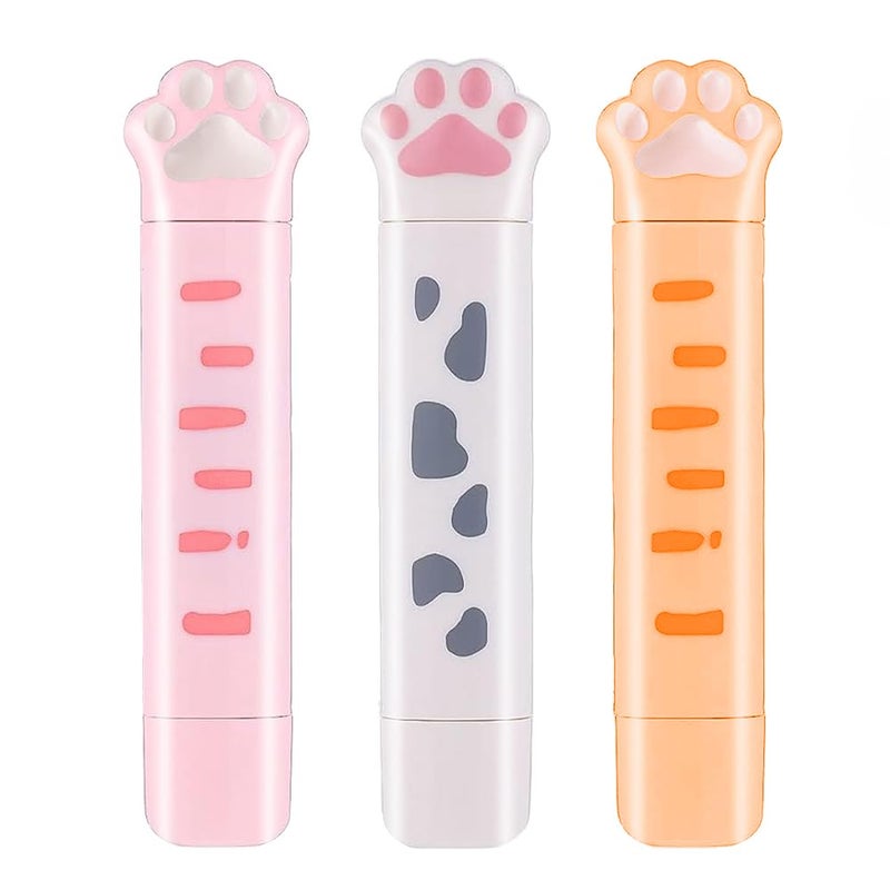 PANDENNER 2 in 1 Correction Tape and Double Sided Tape Roller, Cute Quick Dry Japan White correction tape,with Permanent Double Sided Adhesive Tape Roller,for School Office Supplies - Image 1