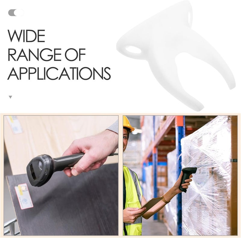 Barcode Scanner Stand Wall-Mounted Plastic Bracket for Multiple Scanners Compact Space-Saving Mounting Clamp with Stable Installation and Minimalist Design - Image 3
