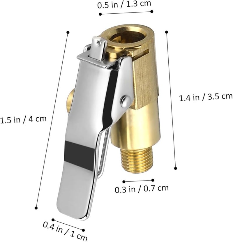 قطعتان من فوهة نفخ الإطارات سريعة التوصيل مع سدادة موثوقة للسيارة، الدراجة، الشاحنة، الدراجة النارية، ضاغط الهواء - Image 3