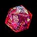 CRITALLIC 7PCS DND Dice SetTransparent Sharp Edge Dice Set DD RPG Polyhedral Diefor Dungeons and Dragons TTRPG Games Roleplaying Gameswith Gift BoxRed - Image 4