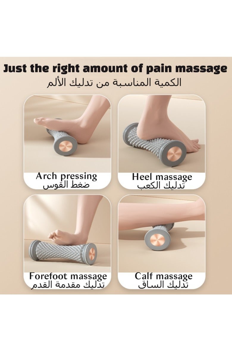 أونليماي فقط أداة تدليك القدمين - مساج كروي لعلاج التهاب اللفافة الأخمصية وتخفيف آلام الكعب وقوس القدم - عصا مساج الأرجل للإسترخاء وتنشيط الدورة الدموية (للتأمل واليوجا) - Image 3