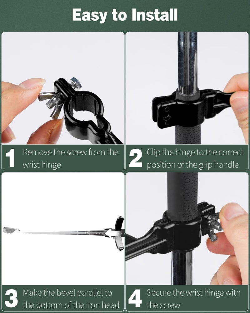 GreenHaven Golf Training Wrist Hinge Golf Swing Training Aid Swing Correcting Trainer Tool for Golfers Beginners Arm Elbow Posture Teaching Accessory for Golf Club Practice Black - Image 5