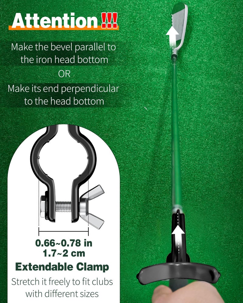 GreenHaven Golf Training Wrist Hinge Golf Swing Training Aid Swing Correcting Trainer Tool for Golfers Beginners Arm Elbow Posture Teaching Accessory for Golf Club Practice Black - Image 3