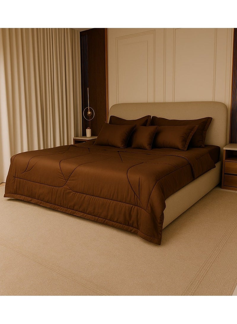 FoamZone Microfiber Comforter Bedding 10 PCs King Size 260x240 cm - Image 2