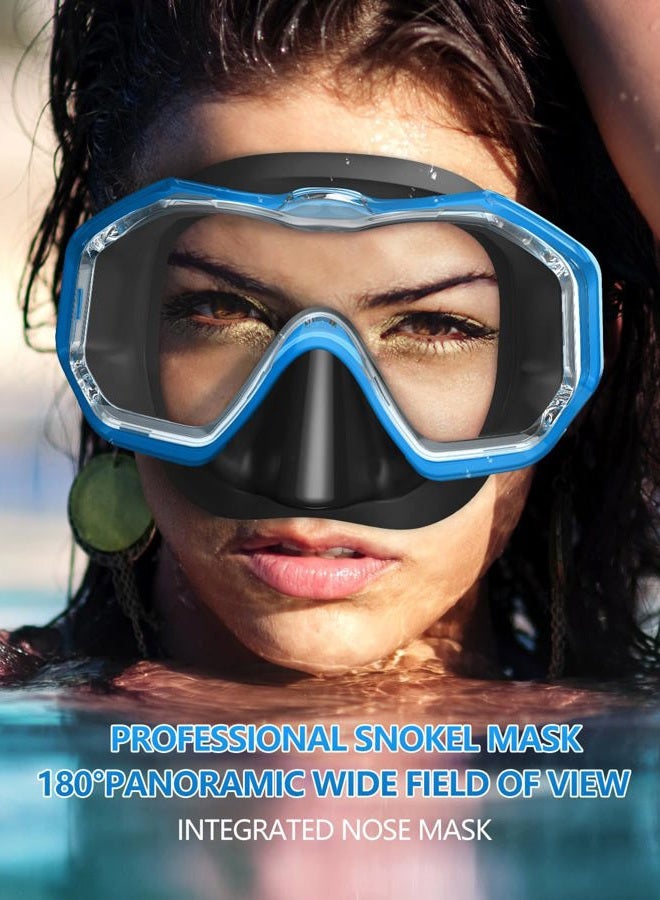 W WSTOO WSTOO 3 Window Snorkel Mask Anti Fog No Leakage,Diving Mask HD Wide View,Snorkeling Mask for Adults and Teenagers Scuba Dive Swim Snorkeling Goggles Masks - Image 4