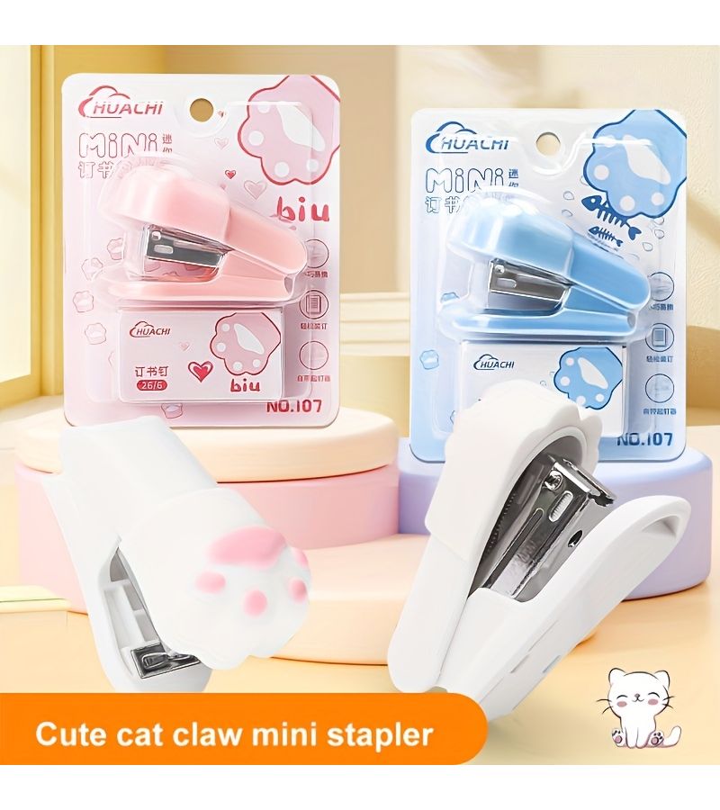 مانيكير مكتبي على شكل مخلب قط أبيض صغير، هدية للمدرسة والمكتب - Image 5