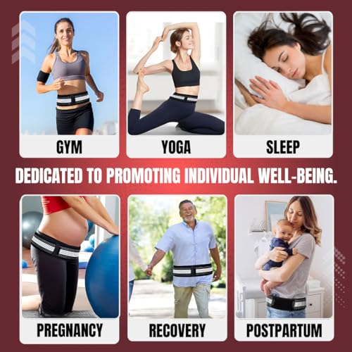 Oruntur Neoprene Sacroiliac Si Joint Hip Belt-Sciatica Pain Relief Belt,Hip Belt For Back Pain For Women & Men,Adjustable Sciatica Belt,For Lower Back Support,Kamar Belt For Women & Men - Image 3
