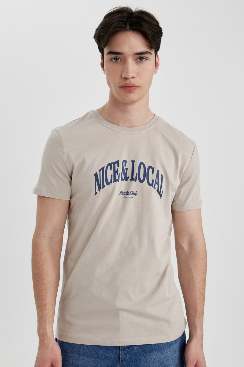 DeFacto Man Slim Fit Crew Neck T Shirt - Image 1