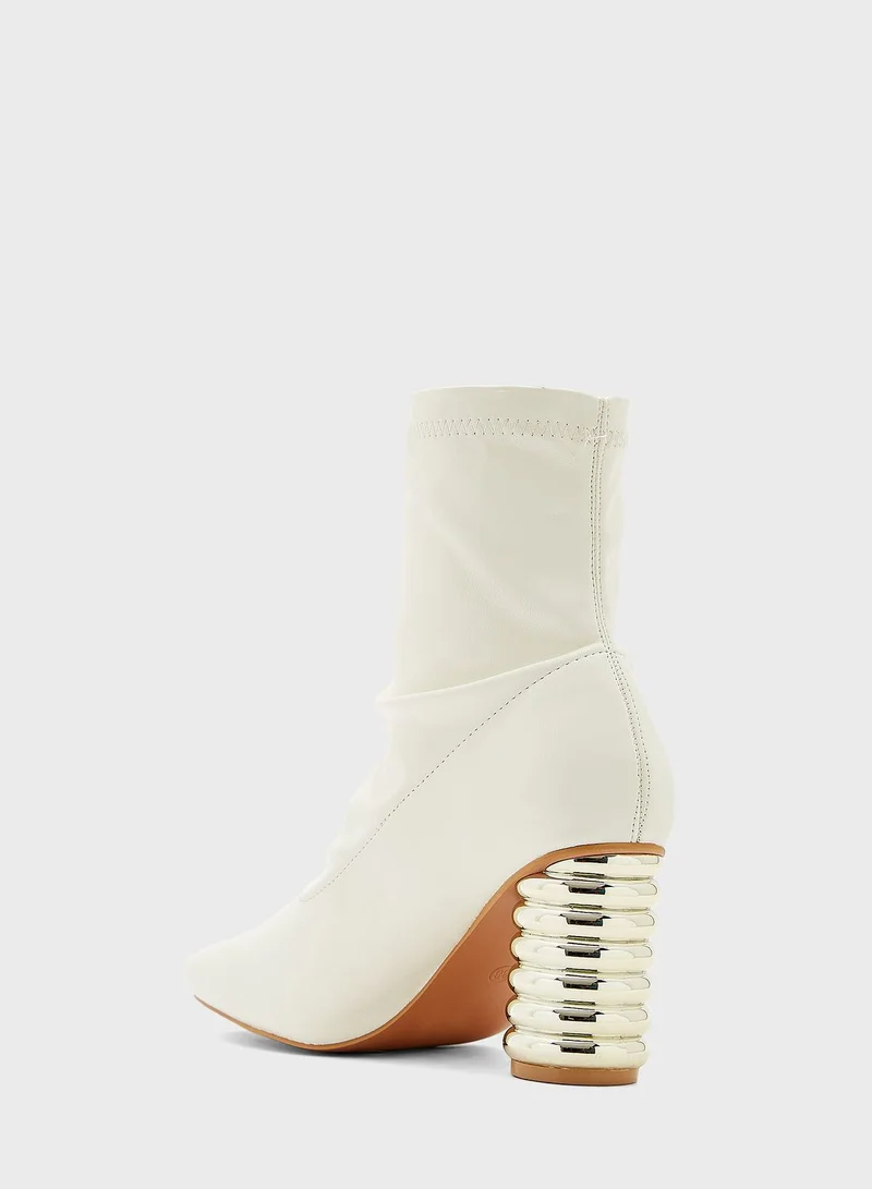 ELLA Feature Heel Sock Boot