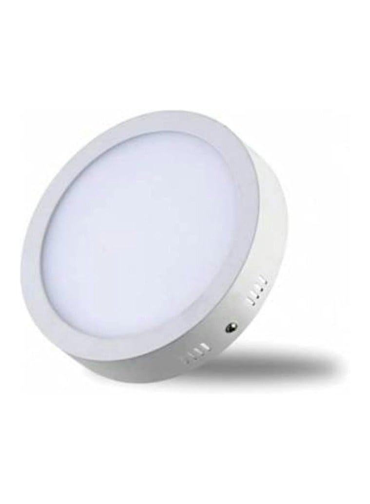 24 Watt circular LED spot panel hanging on the ceiling, white color, 9 pieces, acrylic - Image 1