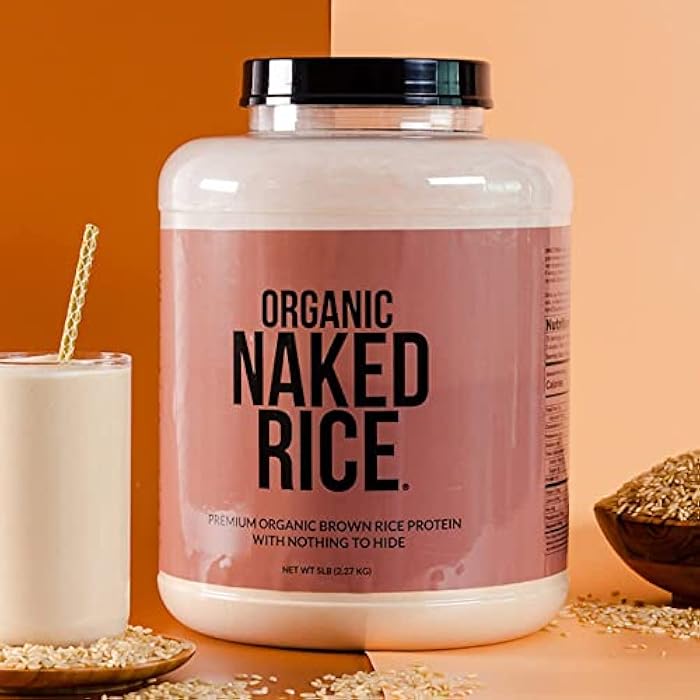 Nakd NAKED Rice 1Lb - Organic Brown Rice Protein Powder - Vegan Protein Powder, GMO Free, Gluten Free & Soy Free. Plant-Based Protein, No Artificial Ingredients - 15 Servings - Image 4