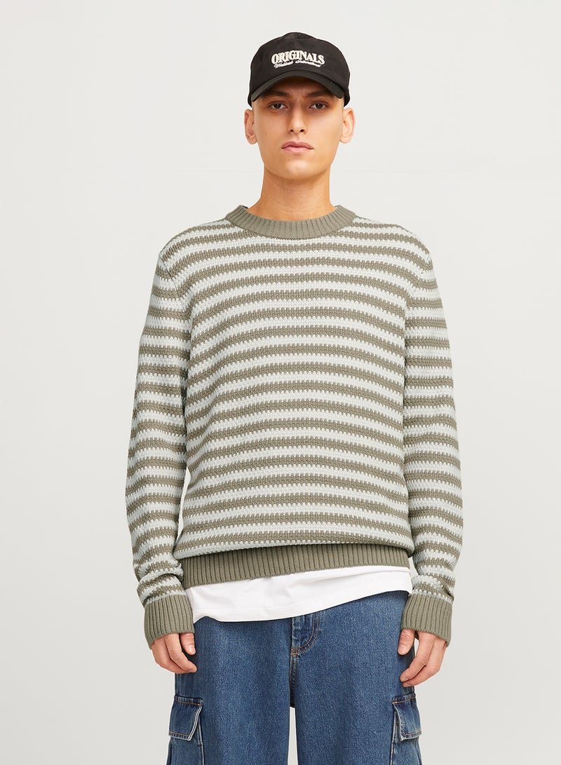 JACK & JONES Striped Crew Neck Sweater  - Image 1