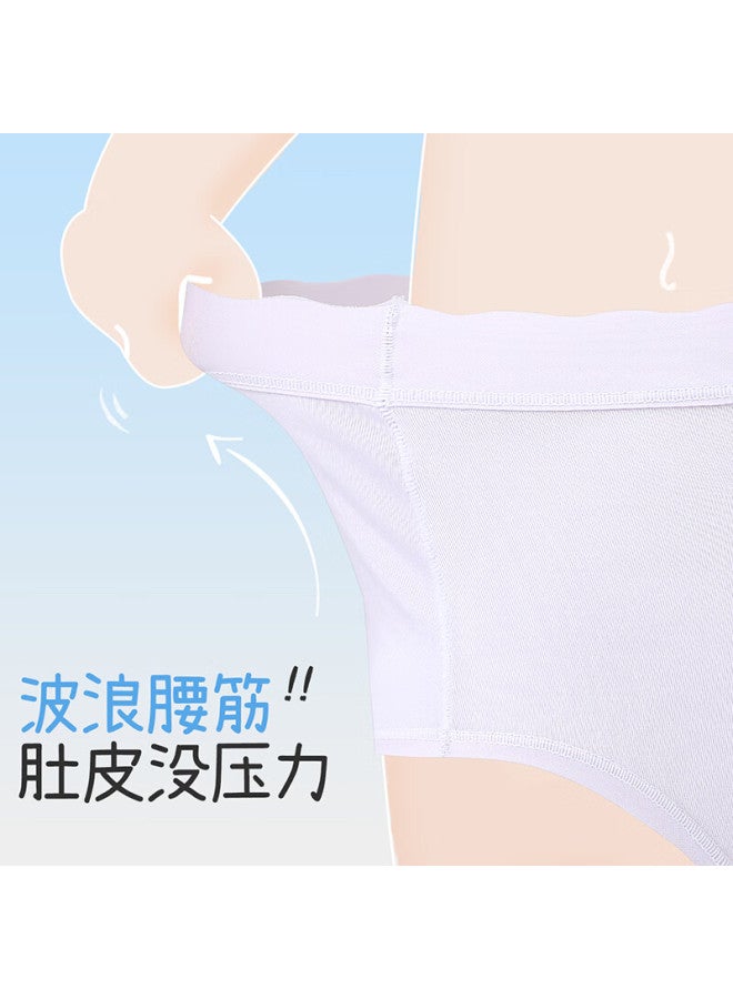 Jiusuiban Children's Underwear Girls 50s Lenzing Modal Briefs Thin Naked Feeling 100% Silk Gusset Shorts For Older Kids