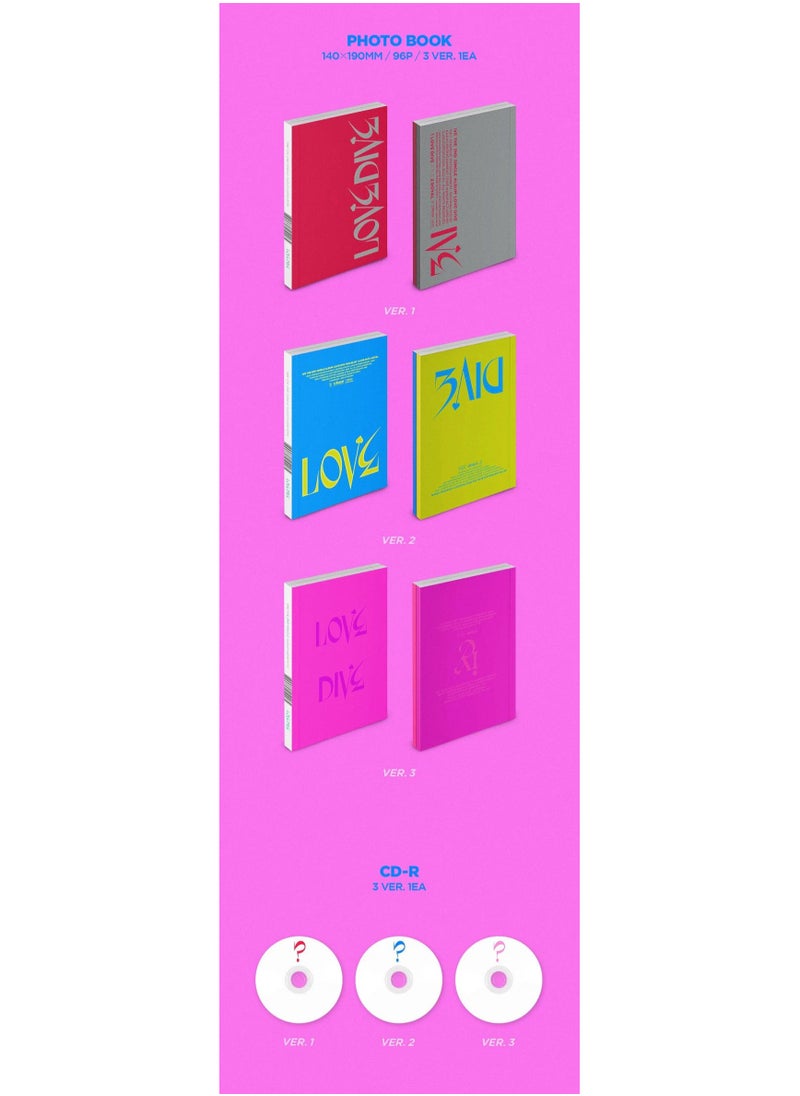 Starship Entertainment IVE 2nd Single Album Kpop CD with Photobook Photocard and Heart Hologram Card Version 3  - Image 2