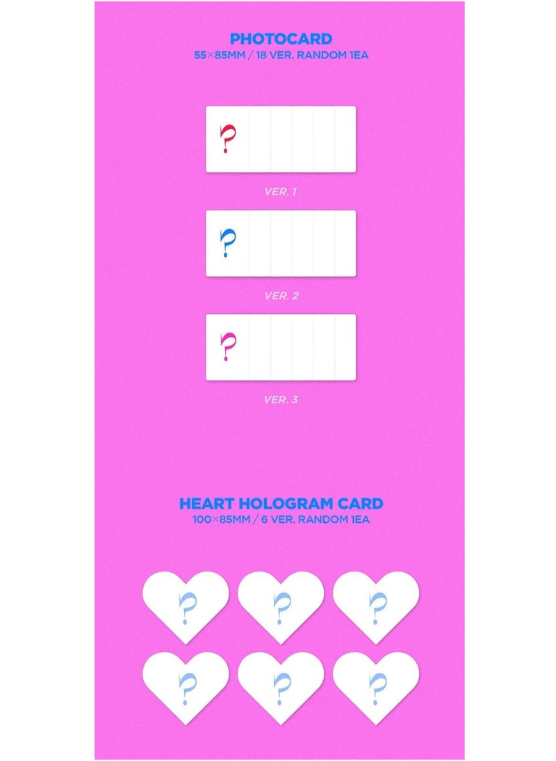 Starship Entertainment IVE 2nd Single Album Kpop CD with Photobook Photocard and Heart Hologram Card Version 3  - Image 3