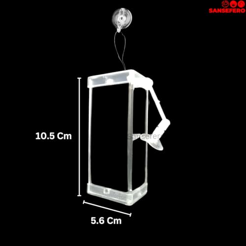 SANSEFERO® Rumble Fish Training Mirror Flowerhorn Training Three Side Mirror with a Frame, Interactive Floating Ball and Suction Cup for Representability Fin and Improves Physical Exercise (DYJ-10) - Image 2