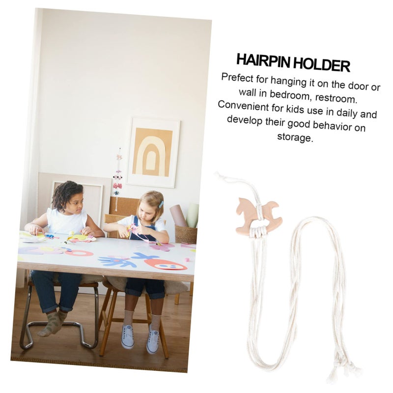 Bohemian Style Rope Hair Clip Hanger Storage For Girls Boys Hair Clips Bows - Image 4