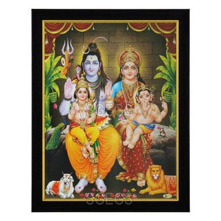 SHREE GANESH ENTERPRISE GIFTING SOLUTIONS God Shiv Parivar HD Photo Frame Goddess Parvati Ganeshji Kartikeya Painting Pooja Wall Hanging Wood Poster with Frame Multicolour 235X1x31cm - pzsku/Z752D5E7CE9BC908CE578Z/45/1746562218/3539f345-16b9-4b3d-9e06-3bb24b93ef59
