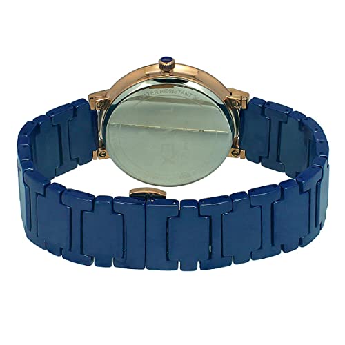 TIMEX Analog Watch for Man with Blue Round Dial & Blue Ceramic Bracelet Band Water Resistant Men's Wrist Watches - TWEG21201 - Image 3