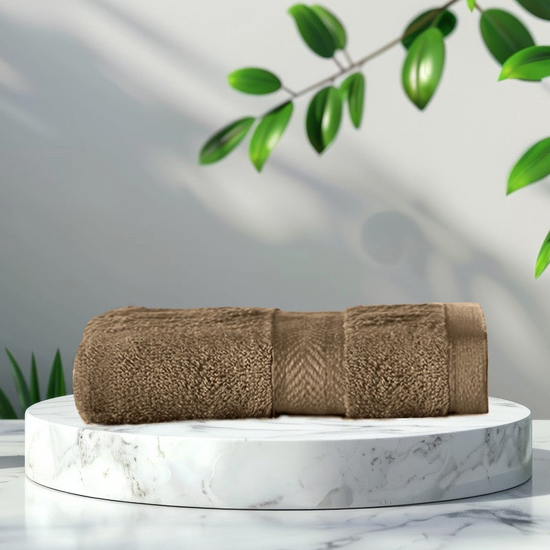 ريست REST  1PC Face Towel 100% Cotton 30x30cm , 12x12 inches Brown Towel Soft and High Absorbent Super Soft Quality Towel - Image 2