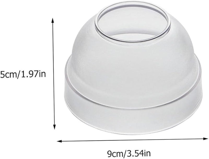 4 Pack Splash Proof Cup Lids Leak Proof Drink Covers For Glasses Clear - Image 3